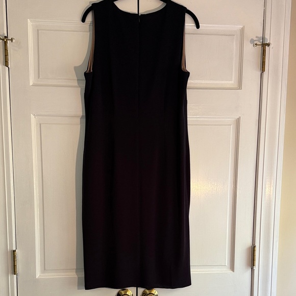 Misook Navy and White Chevron Jacket and Dress - Picture 6 of 6